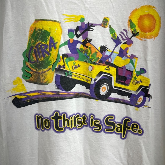 Vintage Citra Soda Tee mens Size XL White Good Condition Delta Tag - Picture 6 of 6